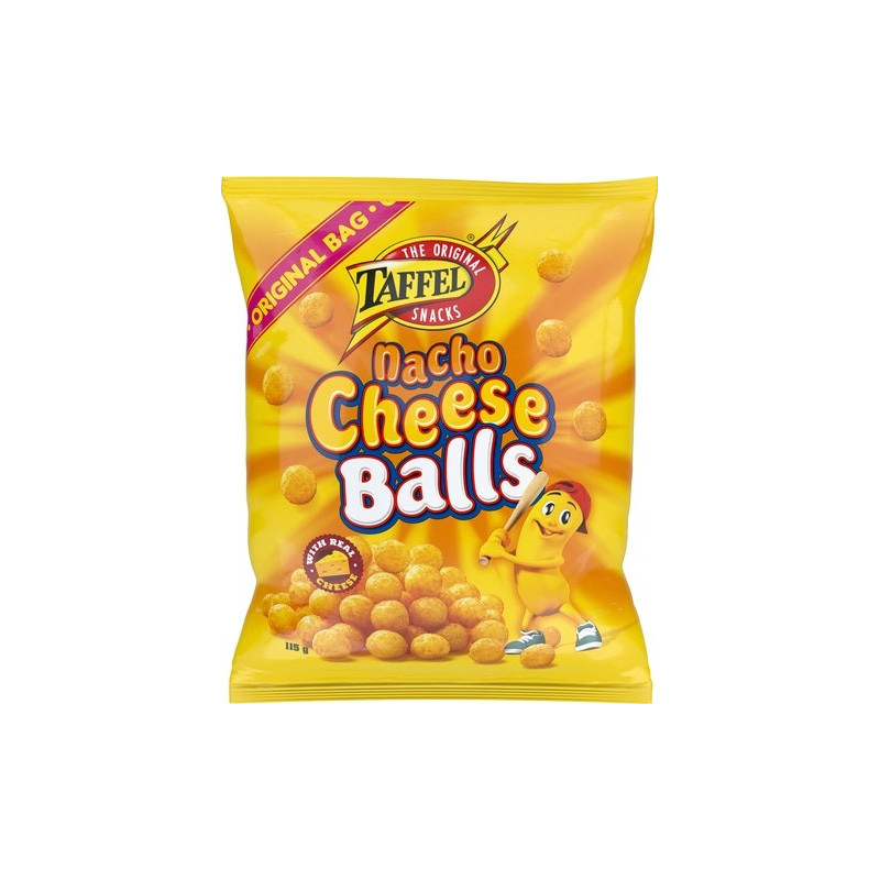 Taffel Nacho Cheese Balls 8x115g